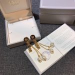 Dior J-A-D-I-O-R Earrings Gold Tone For Women