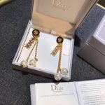 Dior J-A-D-I-O-R Earrings Gold Tone For Women