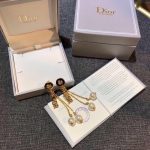 Dior J-A-D-I-O-R Earrings Gold Tone For Women