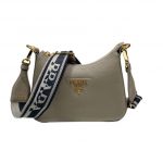 Prada Shoulder Bag In Grey For Women 9.5 in/ 24 cm 1BH193_2DKV_F0JDS_V_3OO