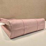 Prada Small Antiqued Nappa Tote Bag In Pink/Black For Women 12.9 in/ 33cm 1BG459_UVL_F0E18_V_OOO