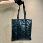 Prada Small Antiqued Nappa Tote Bag In Pink/Black For Women 12.9 in/ 33cm 1BG459_UVL_F0E18_V_OOO