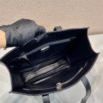Prada Small Antiqued Nappa Tote Bag In Pink/Black For Women 12.9 in/ 33cm 1BG459_UVL_F0E18_V_OOO