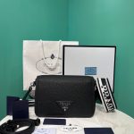 Prada Small Shoulder Bag In Black For Women 9in/ 23cm 1BD314_2DKV_F0002_V_3OO