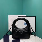 Prada Soft Padded Nappa Mini-Bag In Black For Women 8.2 in/ 21cm 1BA384_2DYI_F0002_V_OVM