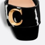 C'Est Dior Heeled Slide Black For Women KCQ889VNI_S900