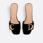 C'Est Dior Heeled Slide Black For Women KCQ889VNI_S900