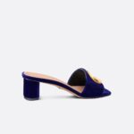 C'Est Dior Heeled Slide Cobalt Blue For Women KCQ886VEV_S22B