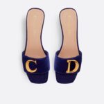 C'Est Dior Heeled Slide Cobalt Blue For Women KCQ886VEV_S22B