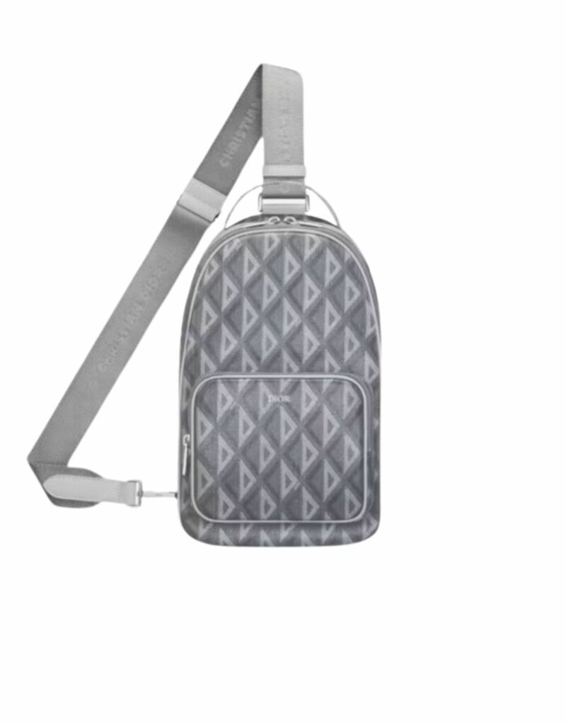 Dior Mini Rider Sling Bag Grey For Men 12.5 in/32 cm 1ESBO038CDP_H42E