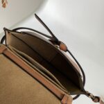 Loewe Mini Gate Dual Bag Beige/Brown/Dark Brown For Women 8.3in / 21cm A650N46X13