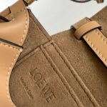 Loewe Mini Gate Dual Bag Beige/Brown/Dark Brown For Women 8.3in / 21cm A650N46X13