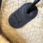 Loewe Small Anagram Basket Bag Beige/Black For Women 15in / 38cm A223P65X01