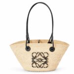 Loewe Small Anagram Basket Bag Beige/Black For Women 15in / 38cm A223P65X01