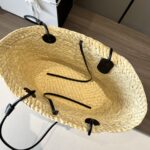 Loewe Small Anagram Basket Bag Beige/Black For Women 15in / 38cm A223P65X01