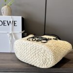 Loewe Small Anagram Basket Bag Beige/Black For Women 15in / 38cm A223P65X01