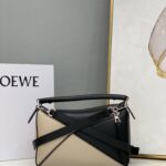 Loewe Small Puzzle Bag Black For Women 9.4in / 24cm