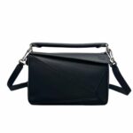 Loewe Small Puzzle Bag Black For Women 9.4in / 24cm 322.30.S21