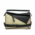 Loewe Small Puzzle Bag Black For Women 9.4in / 24cm