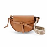 Loewe Mini Gate Dual Bag Beige/Brown/Dark Brown For Women 8.3in / 21cm A650N46X13