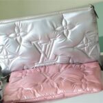 Louis Vuitton Maxi Multi Pochette Accessoires Sliver Tone/ Light Pink For Women‎ 13.4n/34cm M21057