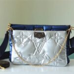 Louis Vuitton Maxi Multi Pochette Accessoires Sliver Tone/ Light Pink For Women‎ 13.4n/34cm M21057