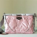 Louis Vuitton Maxi Multi Pochette Accessoires Sliver Tone/ Light Pink For Women‎ 13.4n/34cm M21057