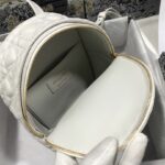 Dior Mini Dior Backpack Cannage White For Men 8 in/21cm