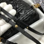 Dior Mini Dior Backpack Cannage Black For Men 8 in/21cm