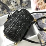 Dior Mini Dior Backpack Cannage Black For Men 8 in/21cm
