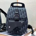 Dior Mini Gallop Backpack Black For Men 11 in/27.5 cm