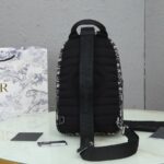 Dior Mini Rider Sling Bag Black And White For Men 12.5 in/32 cm