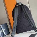 Dior Oblique Jacquard Rider Backpack Black For Men 16.5 in/42 cm