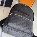 Dior Oblique Jacquard Rider Backpack Black For Men 16.5 in/42 cm