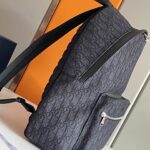 Dior Oblique Jacquard Rider Backpack Black For Men 16.5 in/42 cm
