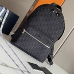 Dior Oblique Jacquard Rider Backpack Black For Men 16.5 in/42 cm