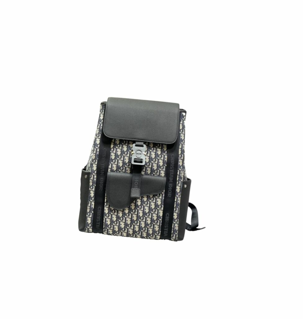 Oblique Jacquard Saddle Backpack