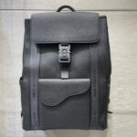 Dior Saddle Backpack Black For Men 17.7 in/45 cm