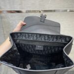 Dior Saddle Backpack Black For Men 17.7 in/45 cm