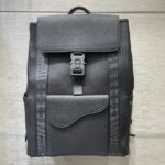 Dior Saddle Backpack Black For Men 17.7 in/45 cm
