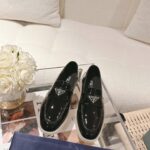Prada Brushed Loafers Black For Women