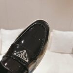 Prada Brushed Loafers Black For Women