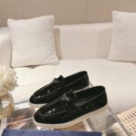 Prada Brushed Loafers Black For Women