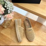Prada Crochet Espadrilles Beige For Women 1S055N_3LLQ_F0018_F_020