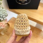 Prada Crochet Espadrilles Beige For Women 1S055N_3LLQ_F0018_F_020