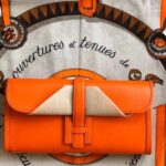 Hermes Jige Elan 29 Clutch Wallet Blue/Light Blue/White/Orange/Purple 29cm/11.4in