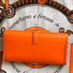 Hermes Jige Elan 29 Clutch Wallet Blue/Light Blue/White/Orange/Purple 29cm/11.4in