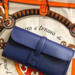 Hermes Jige Elan 29 Clutch Wallet Blue/Light Blue/White/Orange/Purple 29cm/11.4in