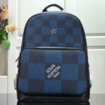 Louis Vuitton Campus Backpack Damier Graphite 3D Canvas Blue 39cm/ 15.35in