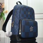 Louis Vuitton Campus Backpack Damier Graphite 3D Canvas Blue 39cm/ 15.35in